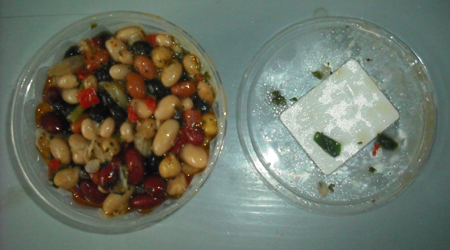 Seven Bean Salad, as one would buy in the deli, 0.5 pounds.