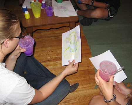 Ashley is totally in tune with her inner artist.