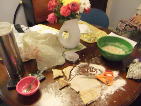 I tried to make my own ravioli dough. At the point, I left to buy won ton wrappers. Problem solved (and stressed diminished) for $2.50.
