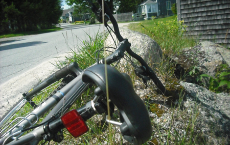 Even my bike needs an occasional rest from all this riding.