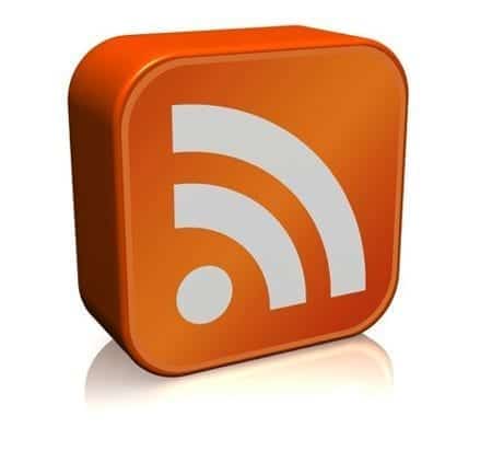 This is an RSS logo. Now that you know what it looks like, you'll start noticing it everywhere. At least, that's what happened to me!