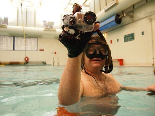 If you going to play an extremeish underwater sport, capture it on video so you can put it to music and share it with your friends. 