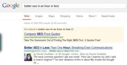 OMG it's my face... on the Google!