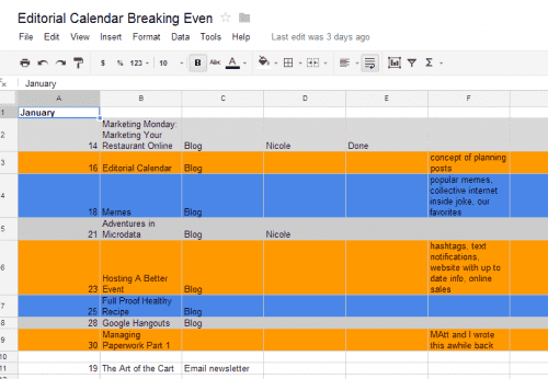 Appreciate the color coded combination by topic: tech, business, fun. Guess which color is which?