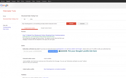 Hey Google, I wrote this blog. Are you picking up the data I added to it?