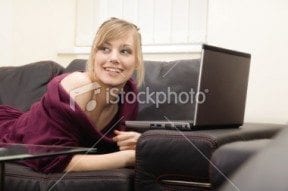 Does working from home mean you are suddenly relaxed and attractive? Stock photography seems to think so. Check out istockphoto.com for more hilariously inaccurate gems like this.