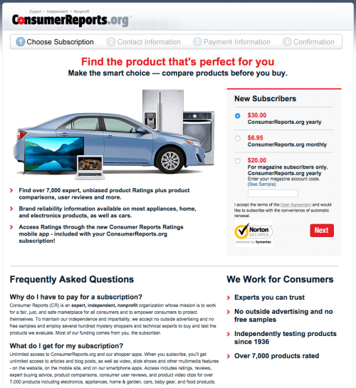 consumerreportssignuppage