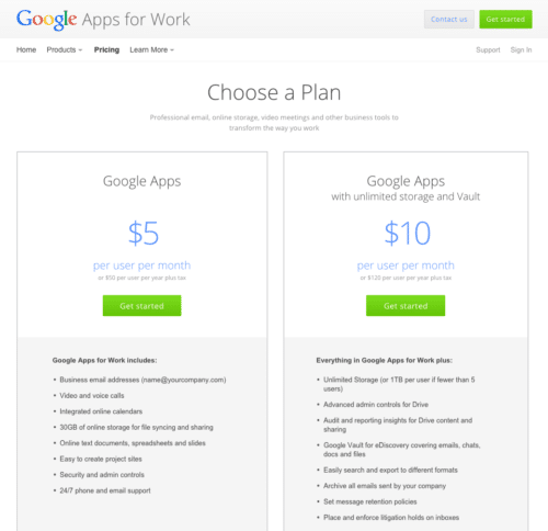 googleappspricing