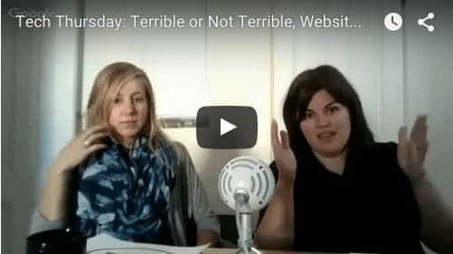 Tech Thursday: Terrible or Not Terrible (Website Edition)