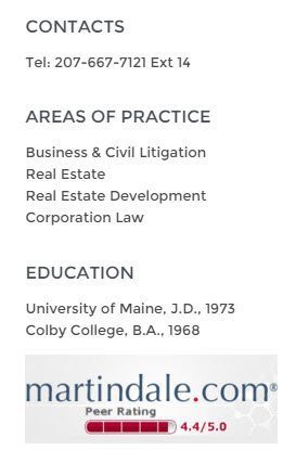 Example of an attorney sidebar 