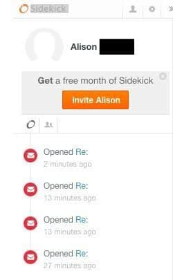 This appears in the sidebar of every email I open. I can see when it was opened as well as how many times. 