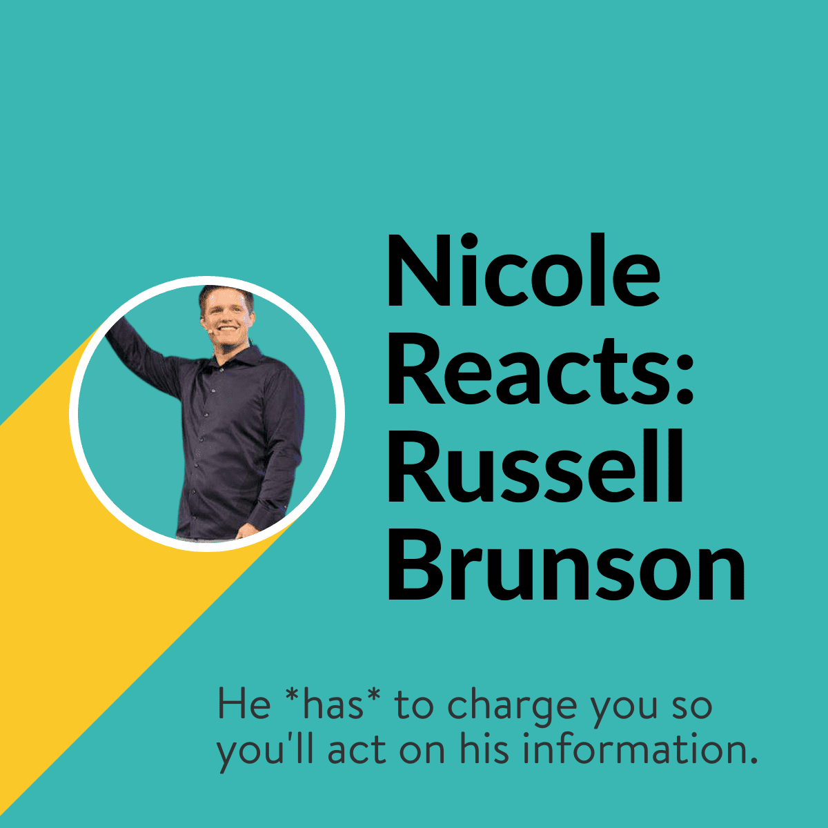 Nicole Reacts: Russell Brunson “Clickfunnels”
