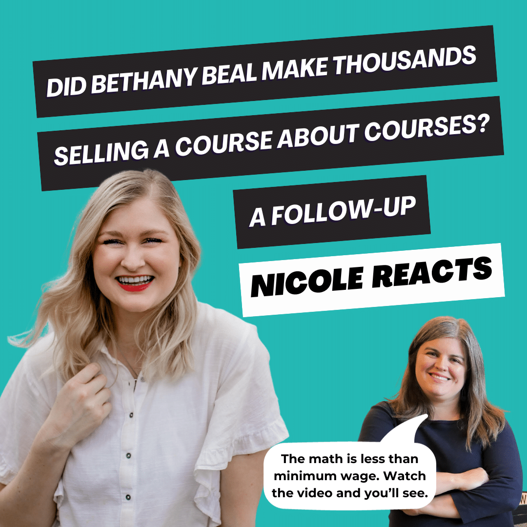 Nicole Reacts: She Works Smart/Bethany Beal (Part Two)